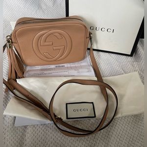 Gucci Soho Disco Rose Beige and Gold